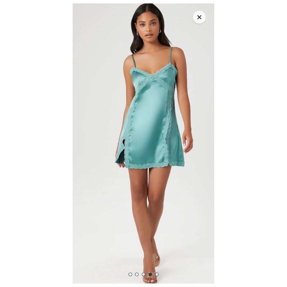 Forever 21 Stone blue slip dress